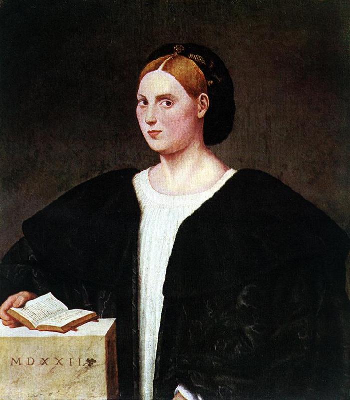 LICINIO, Bernardino Portrait of a Woman  g